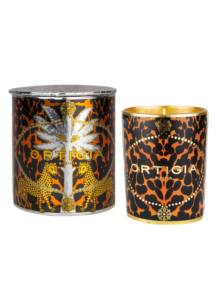 Ambra Nera Decorated Candle