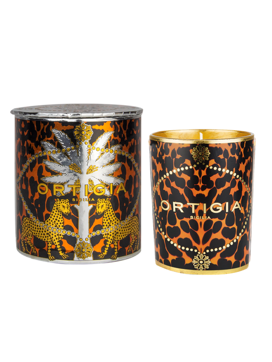Ambra Nera Decorated Candle