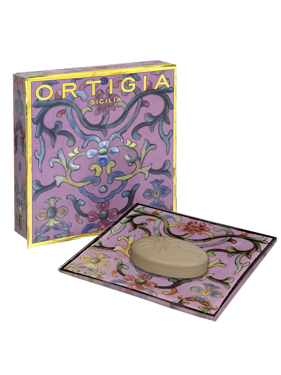 ARAGONA GLASS PLATE AND SOAP