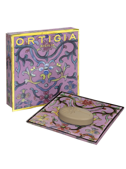 ARAGONA GLASS PLATE AND SOAP