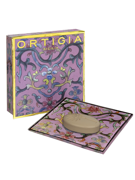 ARAGONA GLASS PLATE AND SOAP