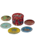 TIN 5 GLASS PLATES